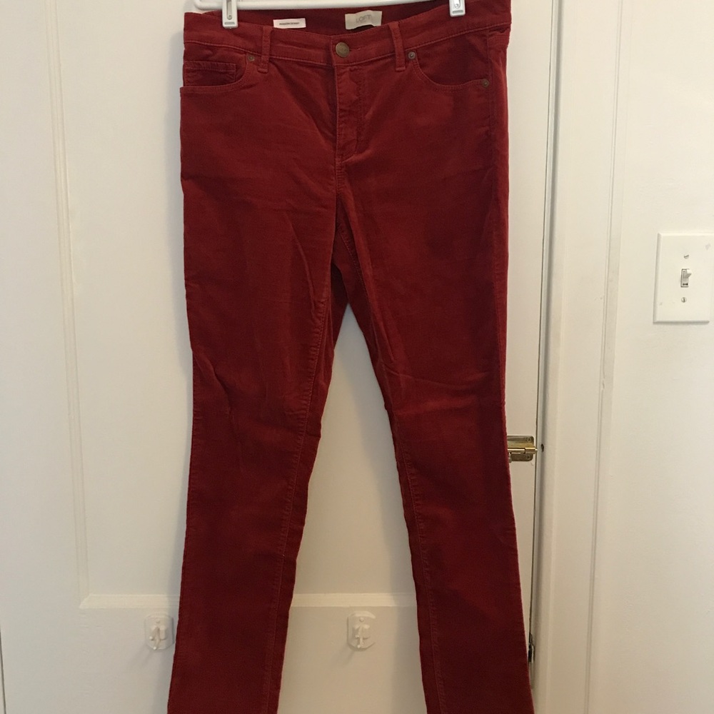 Loft Modern Skinny Velvet Pants